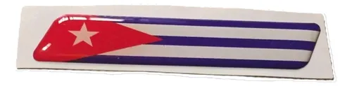 comprar Calcos, Stickers Resinados Bandera Cuba  X2 Unid
