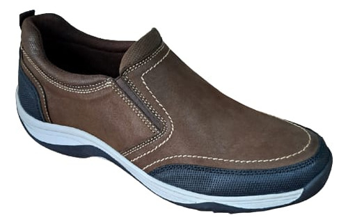 Hermoso Zapato Mocasin Turco De Cuero Impermeable Sin Cordon