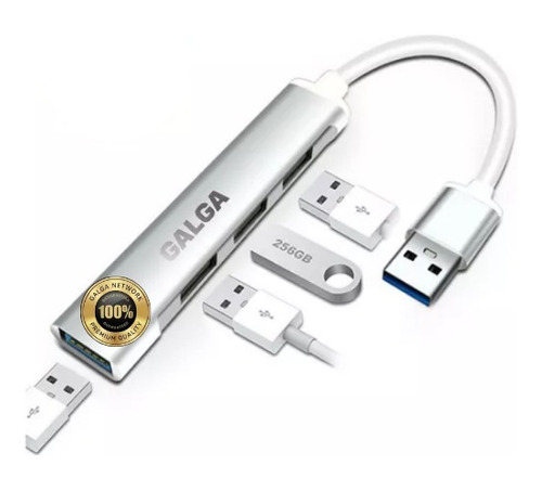 Adaptador Hub Usb 3.0 A 4 Puertos Usb 4/1 Multipuerto Galga