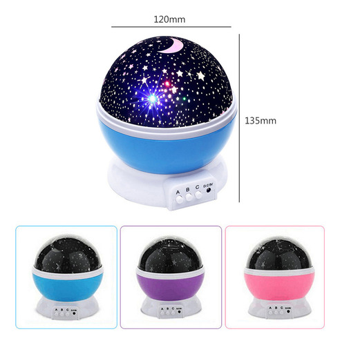 Y Lámpara Led Con Proyector De Noche Estrellada For Dormir