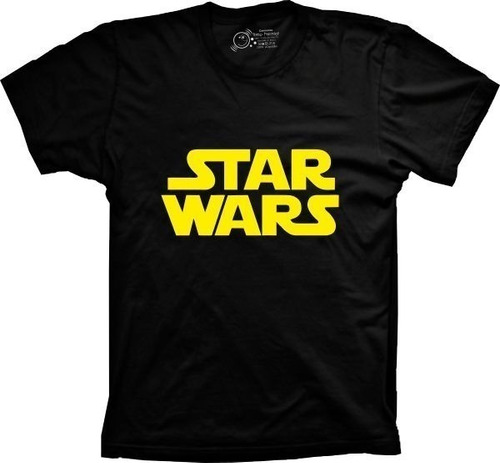 Camiseta Plus Size Unissex Várias Cores Logo Star Wars