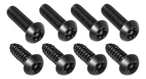 B Kit De Tornillos Antirrobo Para Placas De Matrícula De