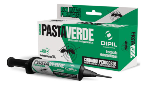 2x Pasta Verde Formicida Controle Eficaz De Formigas Doceira