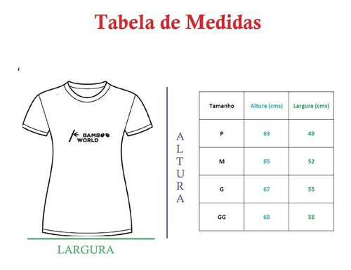 Camiseta Feminina Viscose Bambu Cinza Cerejeira Bamboo World