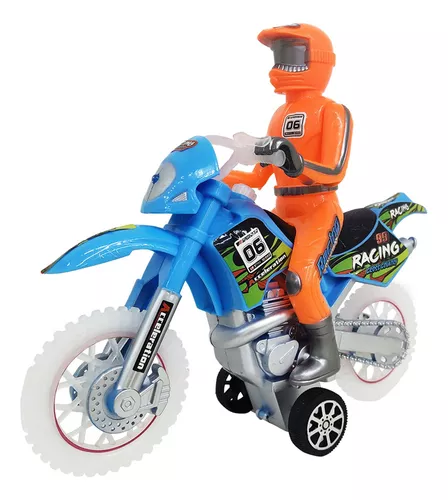 Moto de brinquedo que faz barulho de verdade - Moto preta 