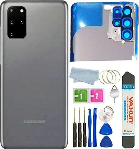 Carcasa Trasera De Vidrio Gris Para Samsung Galaxy S20 Plus 