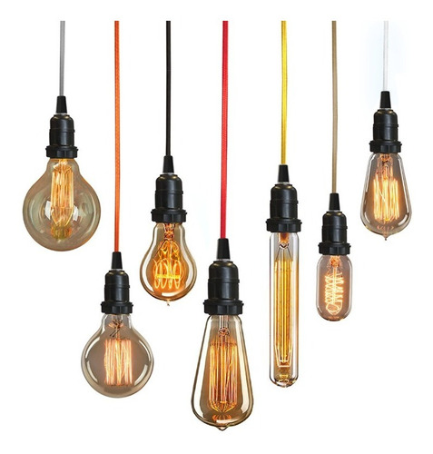 Imagem 7 de 8 de 3x Lâmpada Vintage Retrô - Thomas Edison - Filamento Carbono