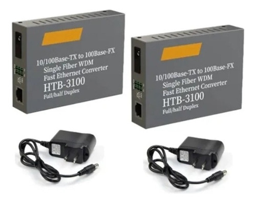 Conversores De Mídia Fibra Htb-3100a/b 25km 1 Par