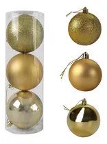Comprar Set De Globos Bolas Navideños Decorados X3 Unidades