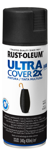 Ultra Cover 2x Pintura Multiuso En Aerosol Acabado Mate 340g