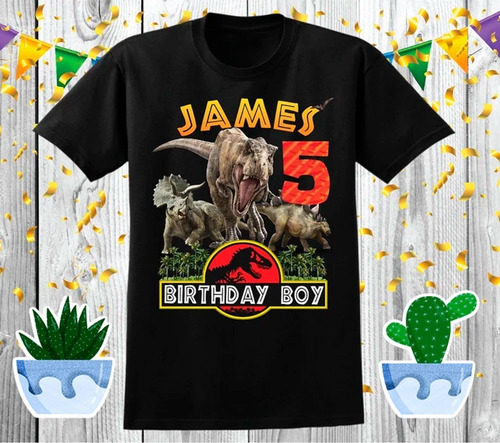 Franelajurassic Park,cumpleaños Camisas Familiar Dinosaurios