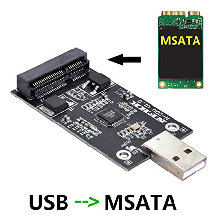 Conversor Cablecc Mini Pci-e Msata A Usb 2.0 Ssd Pcba Extern
