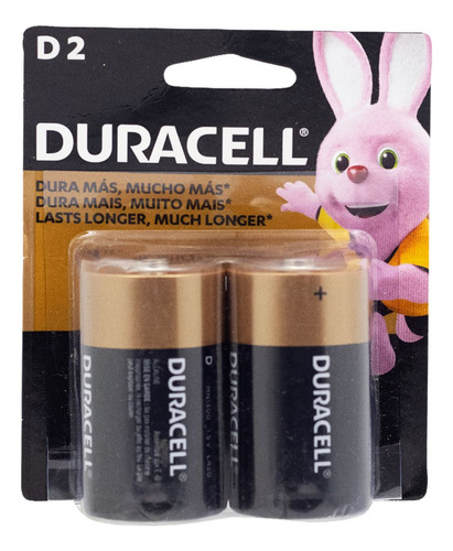 Pila Alcalina Tipo D 1,5v Mn1300b2 Duracell