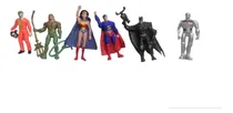 Comprar Set 6 Muñecos Super Héroes Batman Superman Mujer Maravilla