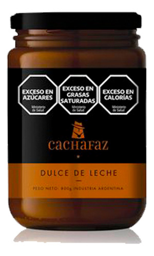 Frasco De Dulce De Leche Cachafaz X 800gr. Sin Tacc