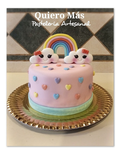 Imagen 4 de 12 de Torta 1/2 Kilo Decorada Personalizada (de 4 A 6 Porciones)