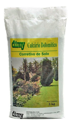 Calcário Dolomítico 3kg Dimy Calcário Para Acidez Solo Plant