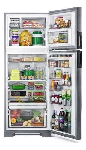 Heladera con freezer Ariston Top Mount TRM56AK color inox con capacidad de 450L 220V