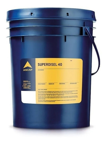 Aceite Ancap Superdisel 40 Diesel 20 Lts Lubricante