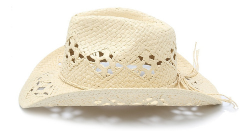 Imagen 3 de 4 de Sombrero Cowboy Mujer Calado Playa Verano