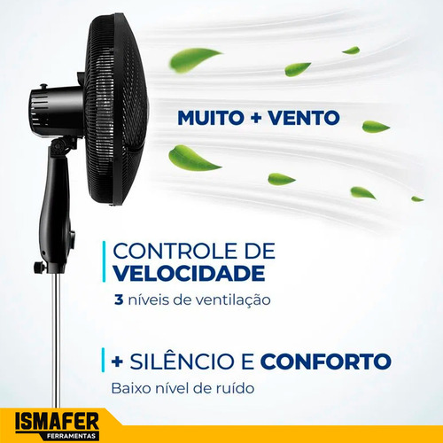 Ventilador de Coluna Mondial Vsp-40c-nb 6p 40 Cm 220V