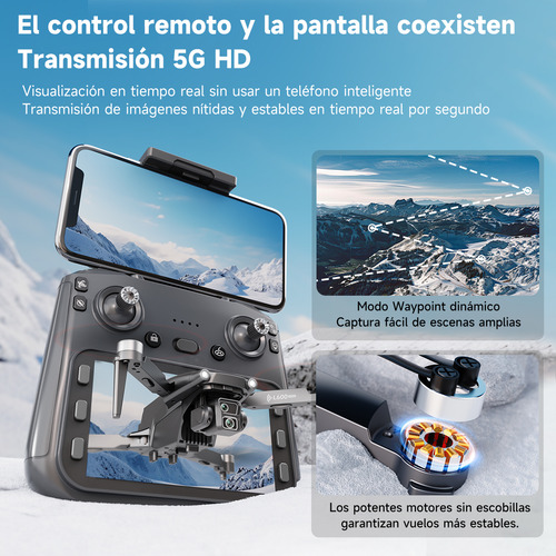 Mini Drone Profesional Gps Controlador Avanzado Pantalla L6001, SJRC 8k L600-1PRO MAX L600-1PRO 2