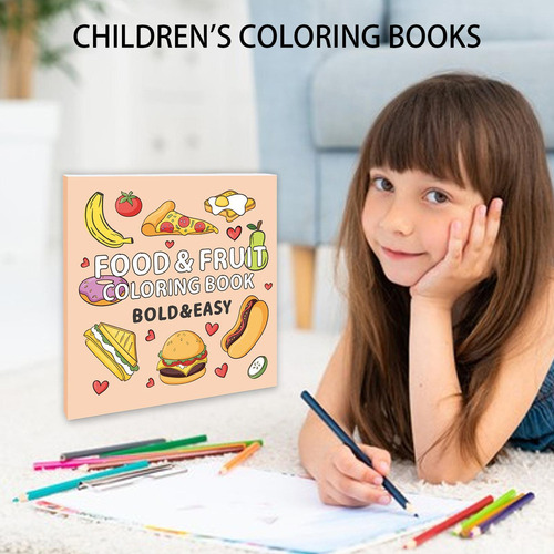 Lindo Libro Para Colorear De Alimentos Libro Para Colorear D