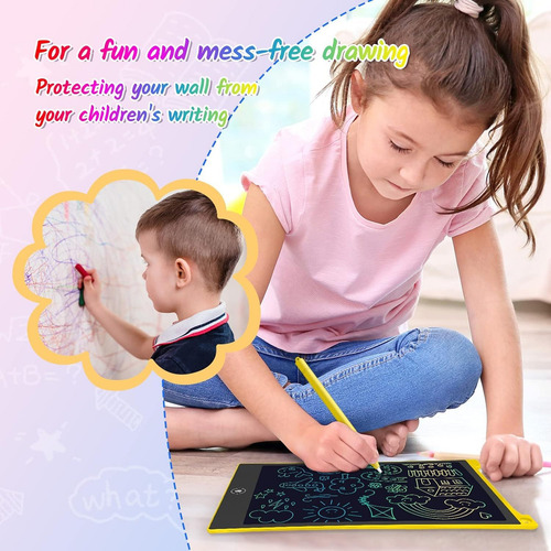 Tableta De Escritura Lcd Tecjoe Colorful Doodle De 10 Pulgad