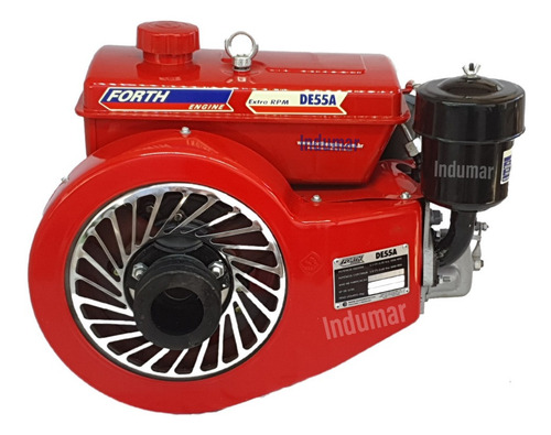 Imagem 2 de 9 de Motor Diesel 5,5 Cv Refrigerado A Ar Marca Forth