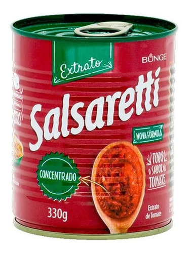 Extrato de Tomate Concentrado Salsaretti Lata 330g