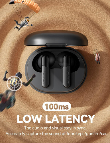 Auriculares Internos Earbuds Inalambricos, Negro | Raveso...