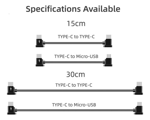 4 Cable De Datos Portátil Compatible Con Mavic 15cm Estilo