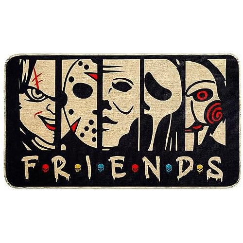 Halloween Welcome Doormat Horror Movie Door Mat Non-sli...