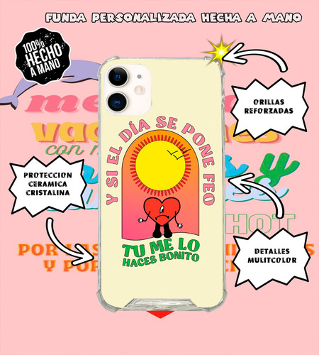 Funda Me Fui De Vacaciones Bad Bunny Para iPhone