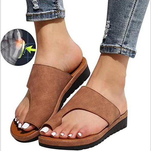 Las Mujeres Vestidos Cómodo Plataforma Zapatos De Verano De