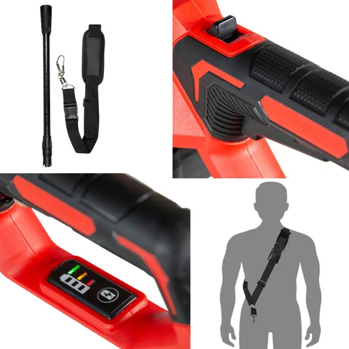 Tesoura Poda E Motopoda À Bateria 18v Tbt18sc25c-k Toyama Cor Vermelho