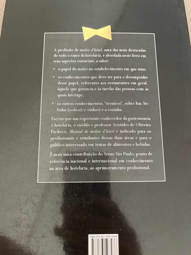Livro Manual Do Maître Dhôtel