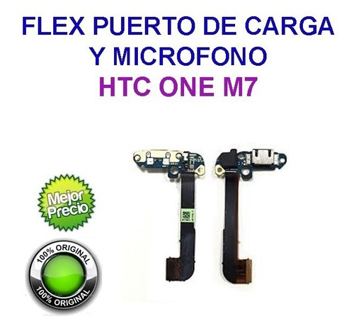 Htc One M7 Flex Puerto De Carga Usb + Microfono Original