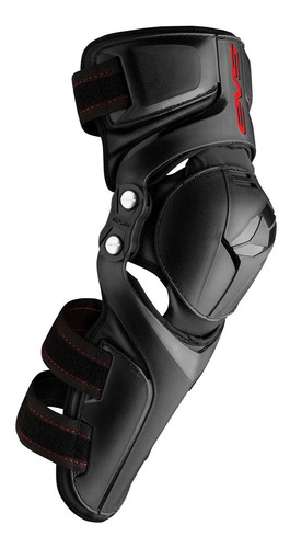 EVs Epic MX enduro motocross todoterreno rodilla protección negro rojo 