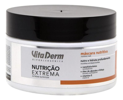 Kit Shampoo E Máscara Nutrição Extrema Vita Derm