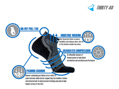 Calcetines De Compresión Alto Rendimiento Para Correr Unisex