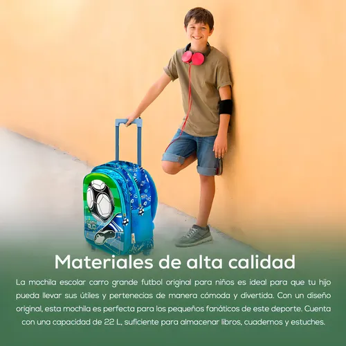 Mochilas escolares con carro para niños sale