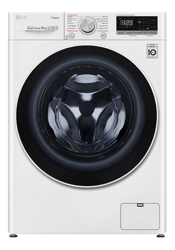 Imagen 1 de 8 de Lavarropas automático LG WM12 inverter blanco 12kg 120 V