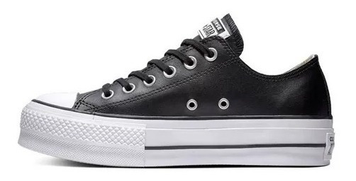 converse de cuero mujer