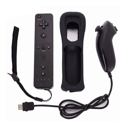 Control remoto + Nunchuck Wii/Wii U Black 1st Line