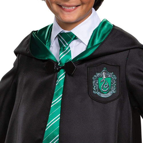 Accesorio De Disfraz, Bata Slytherin De Harry Potter Para Ni