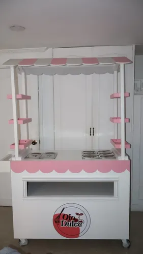 Carrito De Comida Para Exhibicion Ideal Reposteria Y Eventos
