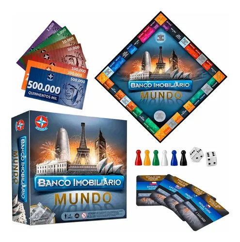 Jogo Banco Imobiliário Mundo Estrela