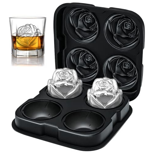 Bandeja De Cubitos De Hielo, Rottay Rose Ice Cube Maker, Hac