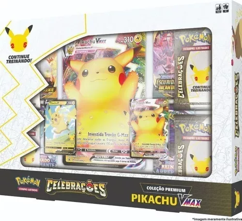 Box de Cartas Pokémon Coleção Pikachu V - Copag